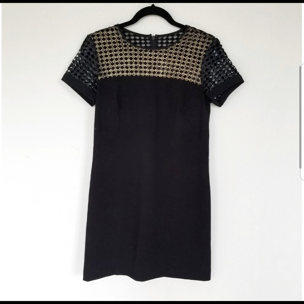 Black & Gold Banana Republic Dress